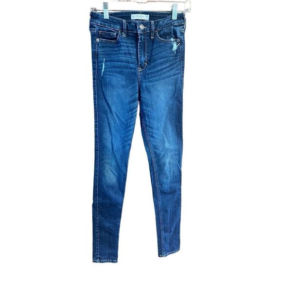 Abercrombie &  Fitch ￼ distressed jeans Sz 27/31 - Picture 1 of 9